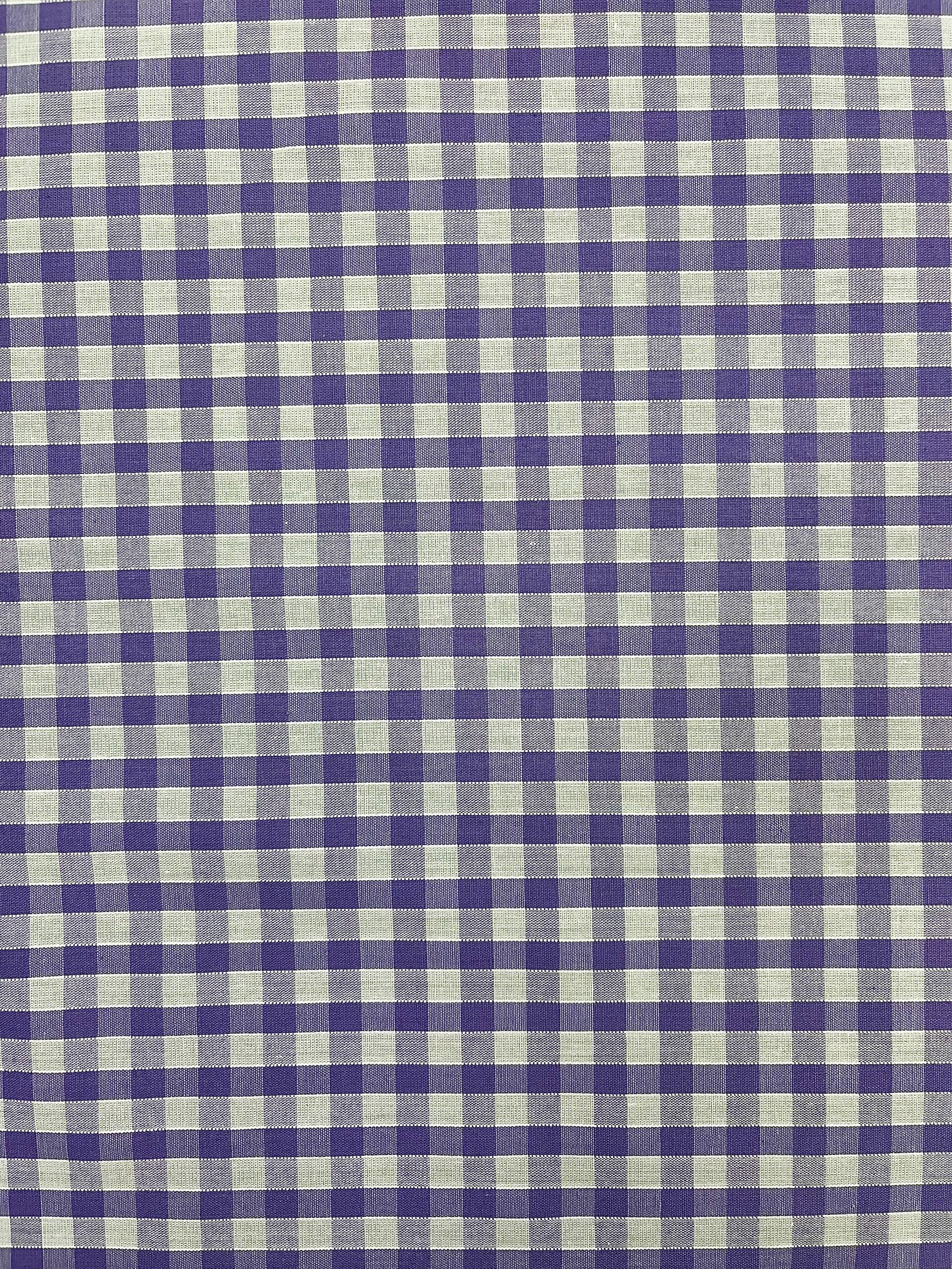 Lilac Gingham 1/4" Pattern Fabric