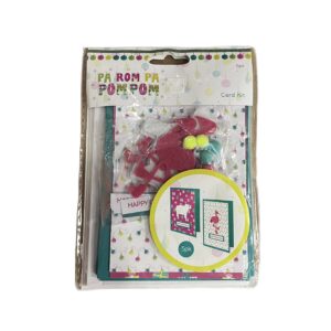 Flamingo Pom Pom Card Kit