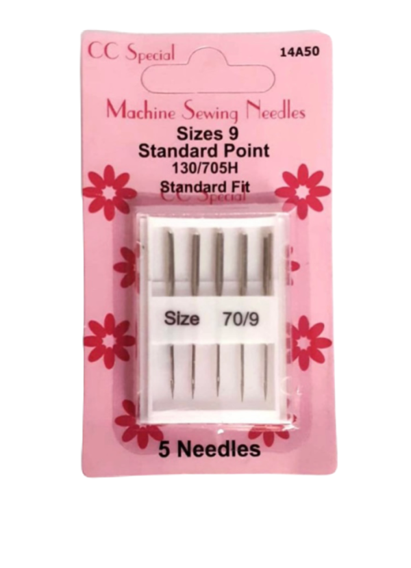 5 Sewing Machine Needles Size 9 (130/705H)