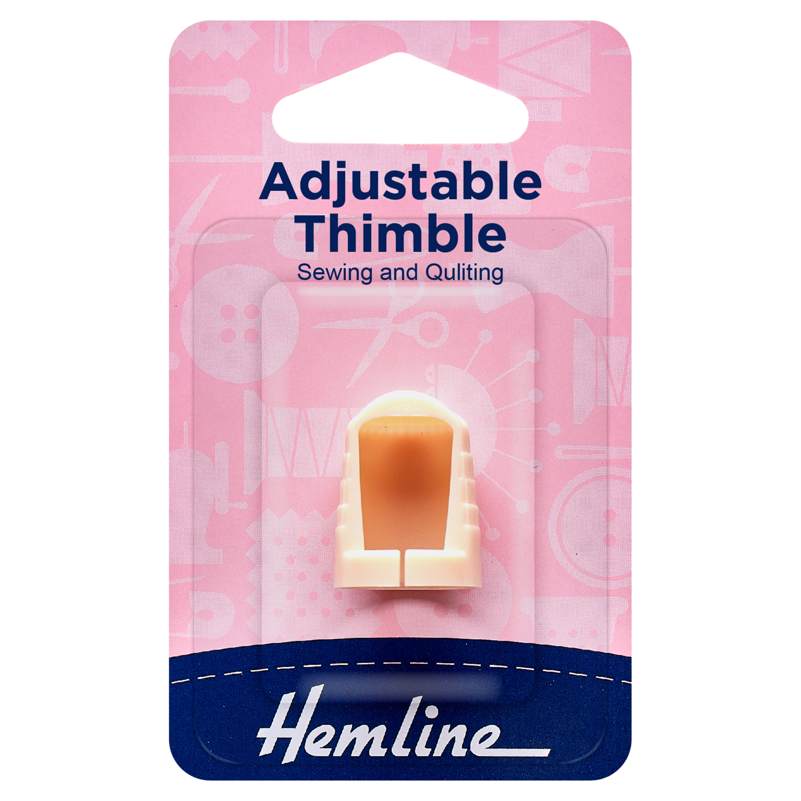 Adjustable Plastic Thimble for Quilting and Sewing