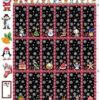 Christmas Advent Calendar 100% Cotton Quilting Panel Fabric Nutex 89280 101
