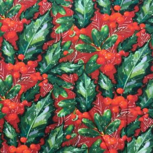 Christmas Holly Fabric